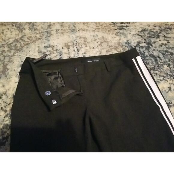 Amanda + Chelsea Women's Black White Stripes Pants Size 2 - Picture 16 of 16